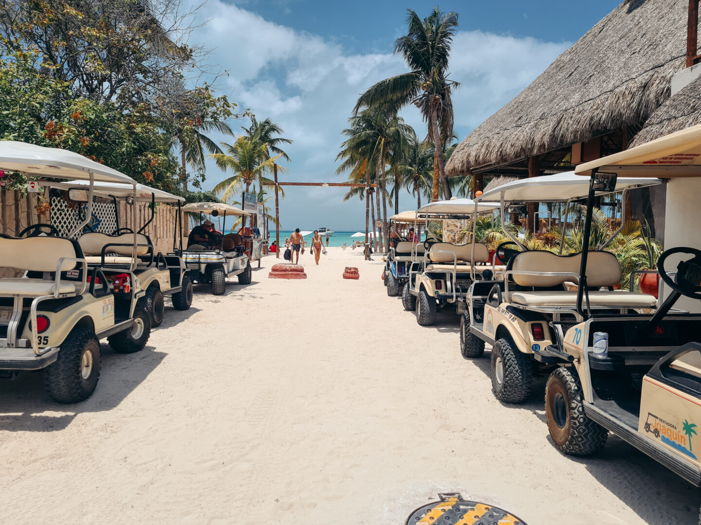Golf Carts on Isla Mujeres